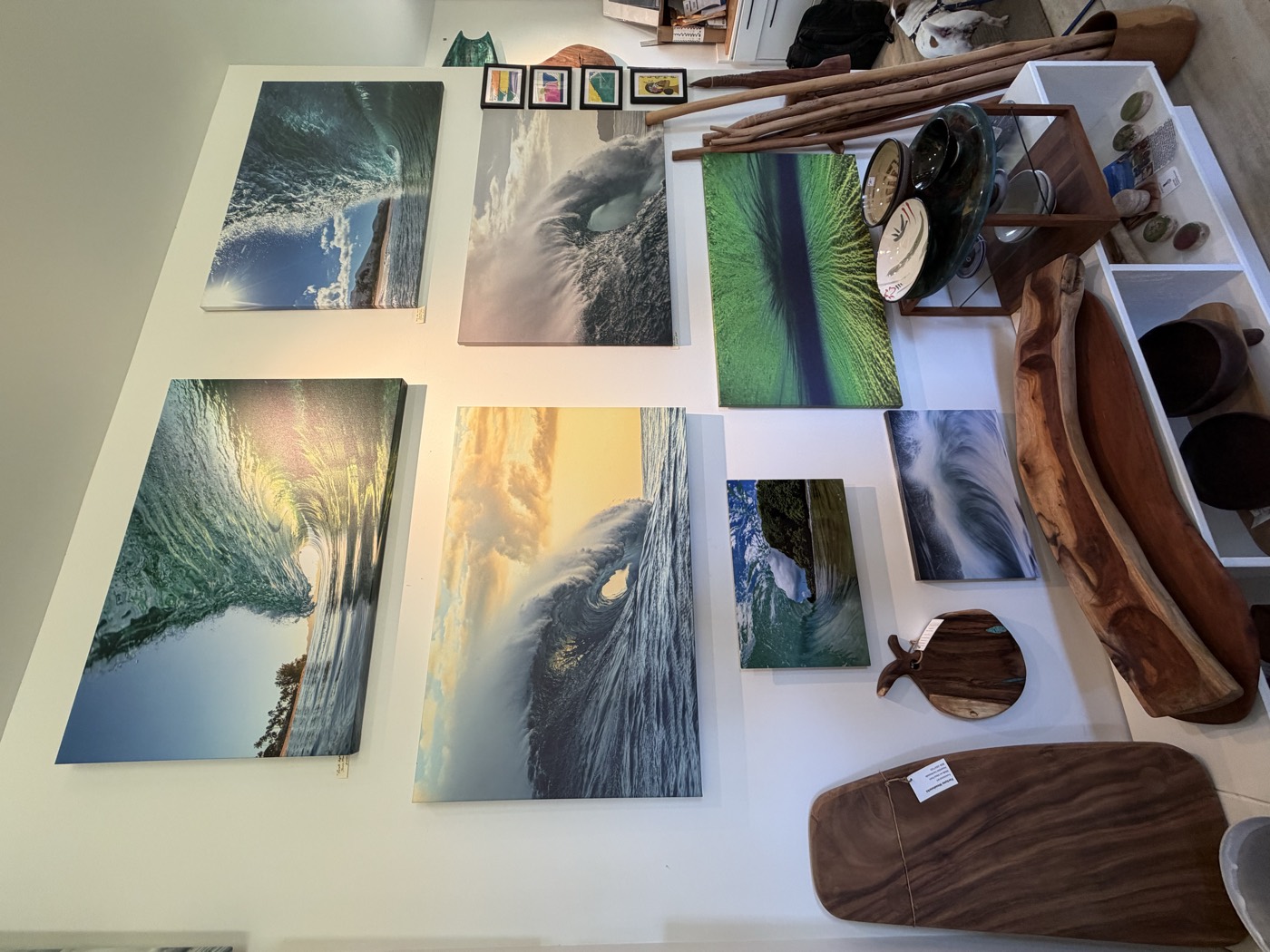 Wave photography on canvas